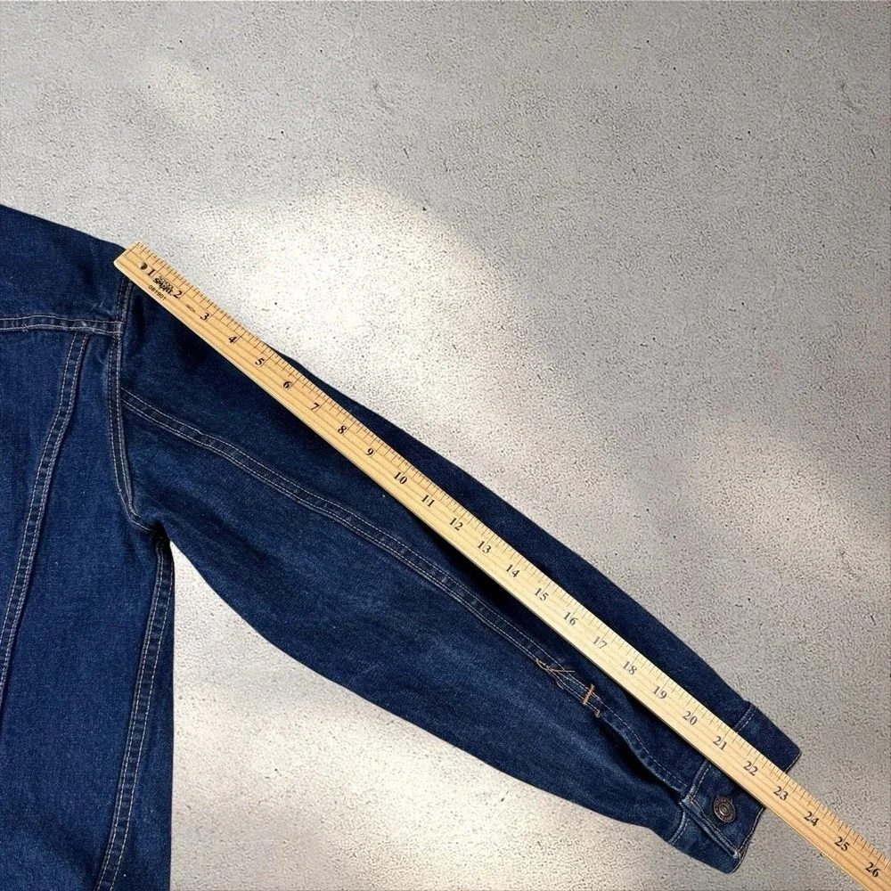 Vintage BIG E Levi's 70505 0217 Denim Trucker Jacket Sz 40 Type 3 60s 70s Dark